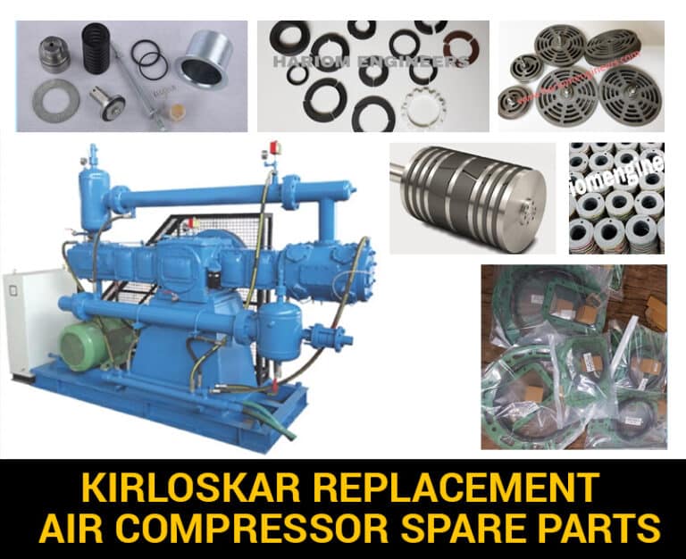 Kirloskar Compressor Spare Parts, Screw Compressor Parts manufacturers